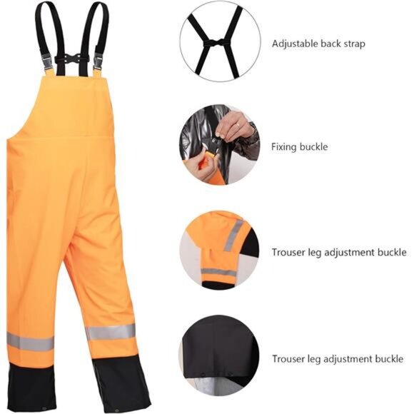 Rain Suits for Men Women Waterproof Heavy Duty Raincoat Fishing Rain Gear Jacket - Picture 6 of 8